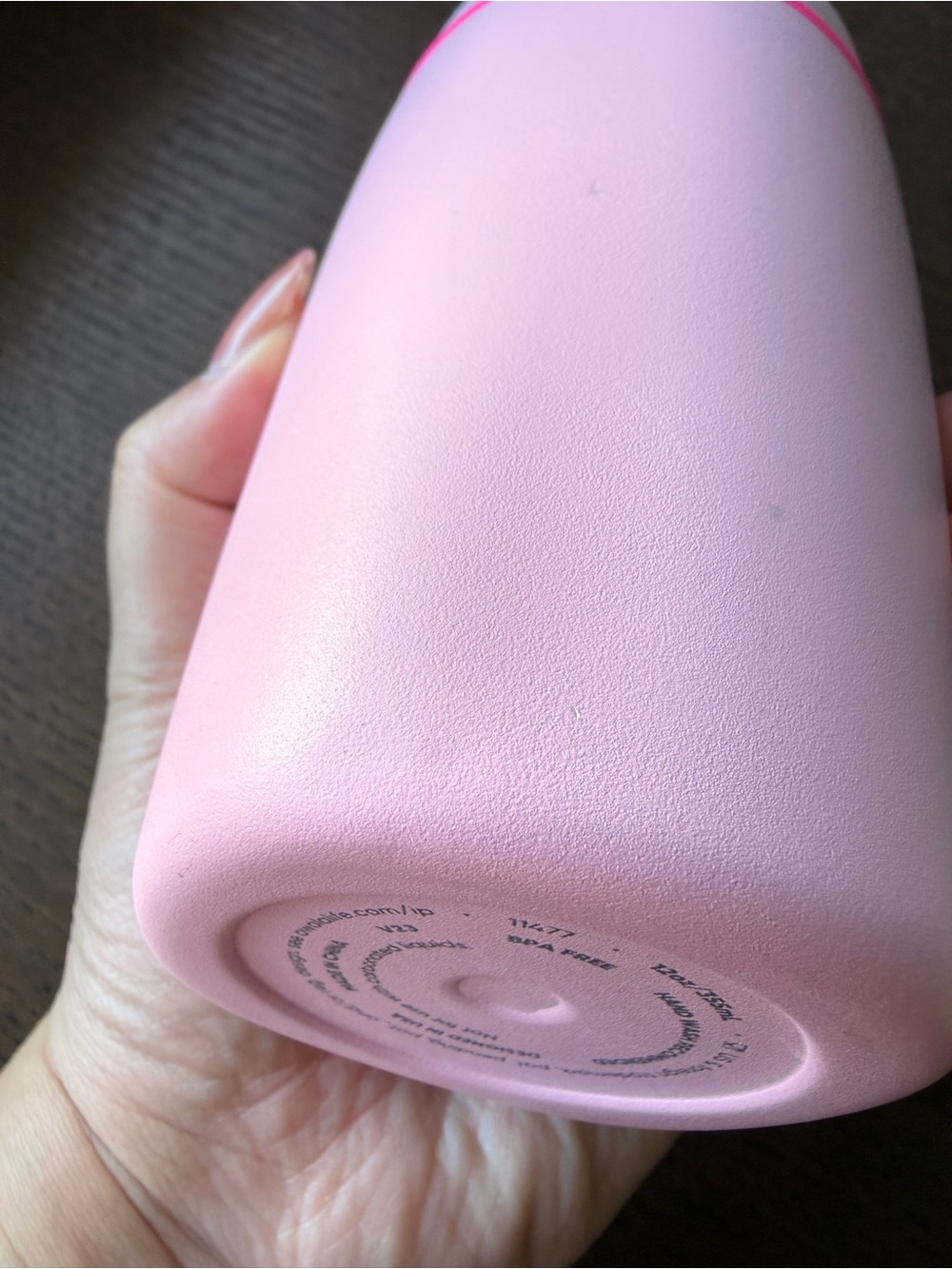 Owala Stainless Steel SmoothSip Slider Travel Mug - Pink (Pucker Up) 12oz - Picture 7 of 16